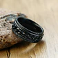 Anillo Black Chain, Acero Inoxidable, Unisex - Miniatura 3