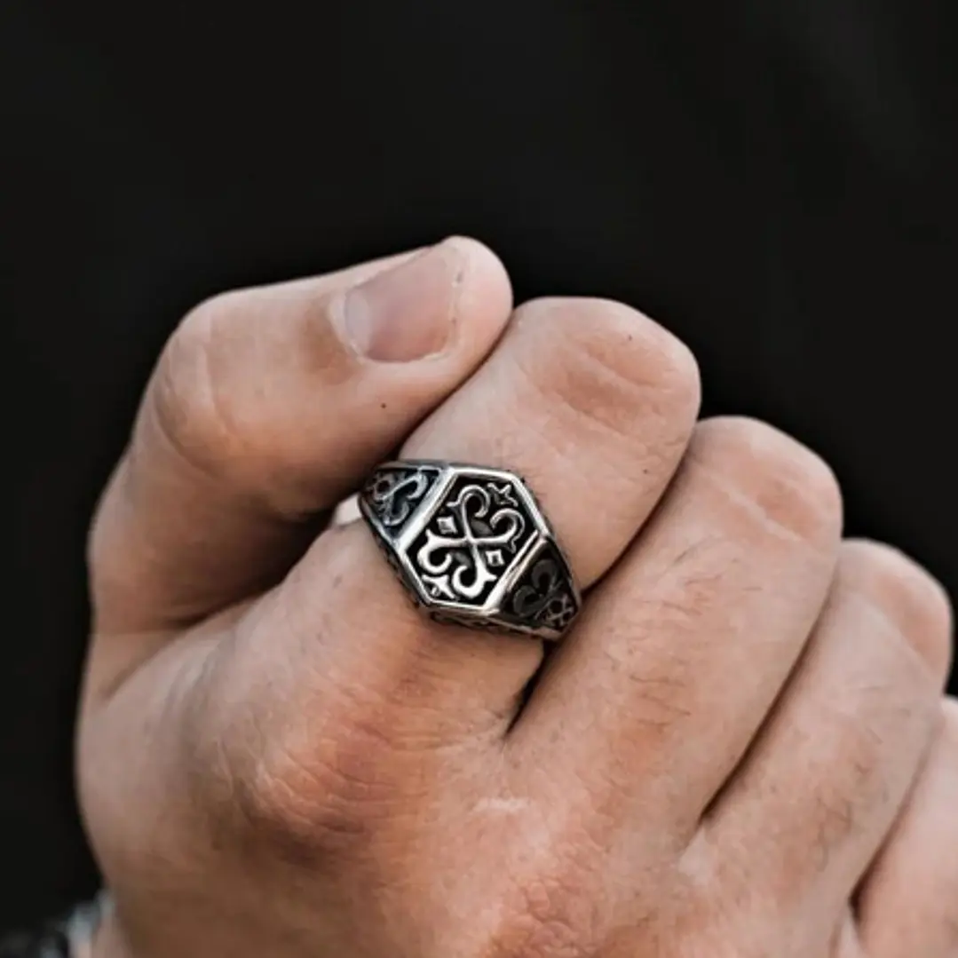 Anillo Vikingo Nudo, Acero Inoxidable, Hombre 3