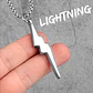 Collar Rayo, Acero Inoxidable, Moda Hombre - Miniatura 3