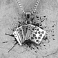Collar Naipe, Acero Inoxidable, Moda Hombre - Miniatura 4