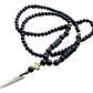 Collar Piedras Naturales, Ónix Opaco Y Piedra Volcánica - Miniatura 1