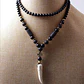 Collar Piedras Naturales, Ónix Opaco Y Piedra Volcánica - Miniatura 2