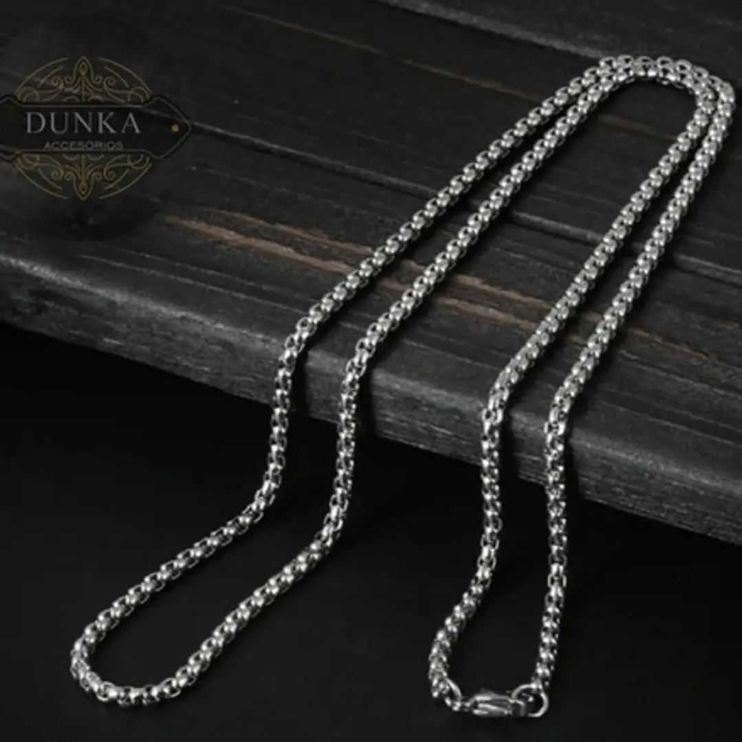 Collar Naipe, Acero Inoxidable, Moda Hombre 6