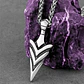 Collar Vikingo Punta De Lanza, Acero Inox., Hombre - Miniatura 5