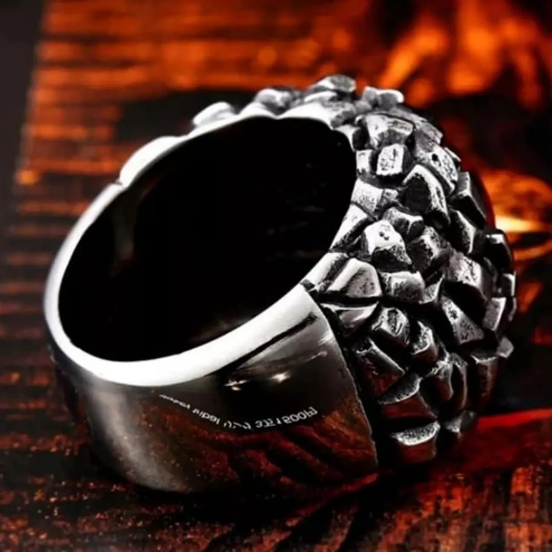 Anillo Yellow Eye, Acero Inoxidable, Hombre 5