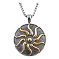 Collar Medallón Sol, Acero Inoxidable, Hombre Mujer - Miniatura 1