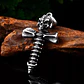 Collar Calavera Cruz, Acero Inoxidable, Hombre - Miniatura 2