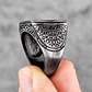 Anillo Cuadrado Retro, Acero Inoxidable, Hombre - Miniatura 3