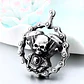 Collar Calavera Rock Motoquero, Acero Inoxidable, Hombre - Miniatura 2