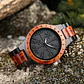 Reloj Vikingo Vegvísir Negro, Madera De Bambú, Hombre - Miniatura 2