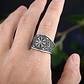 Anillo Vikingo Aegishjalmur Unisex, Acero Inoxidable - Miniatura 2