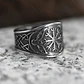 Anillo Vikingo Aegishjalmur Unisex, Acero Inoxidable - Miniatura 5