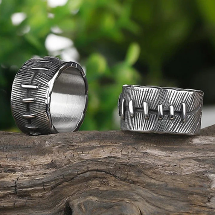 Anillo Acero Inoxidable Frankenstein Macizo, Hombre O Mujer 5