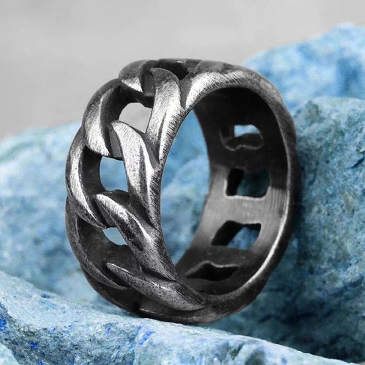 Anillo Vikingo Kalf, Acero Inoxidable Vintage 4