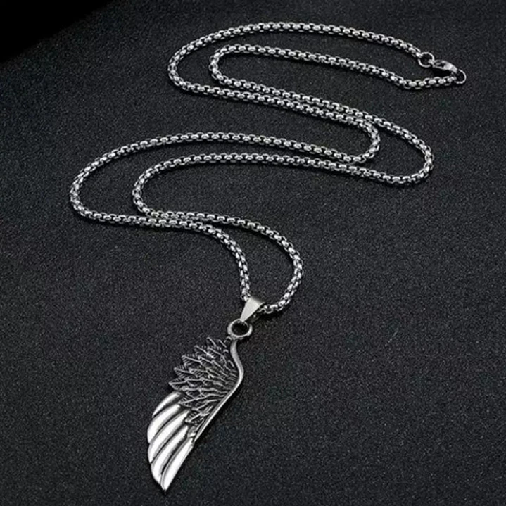 Collar Ala, Acero Inoxidable Alta Calidad, Hombre 3