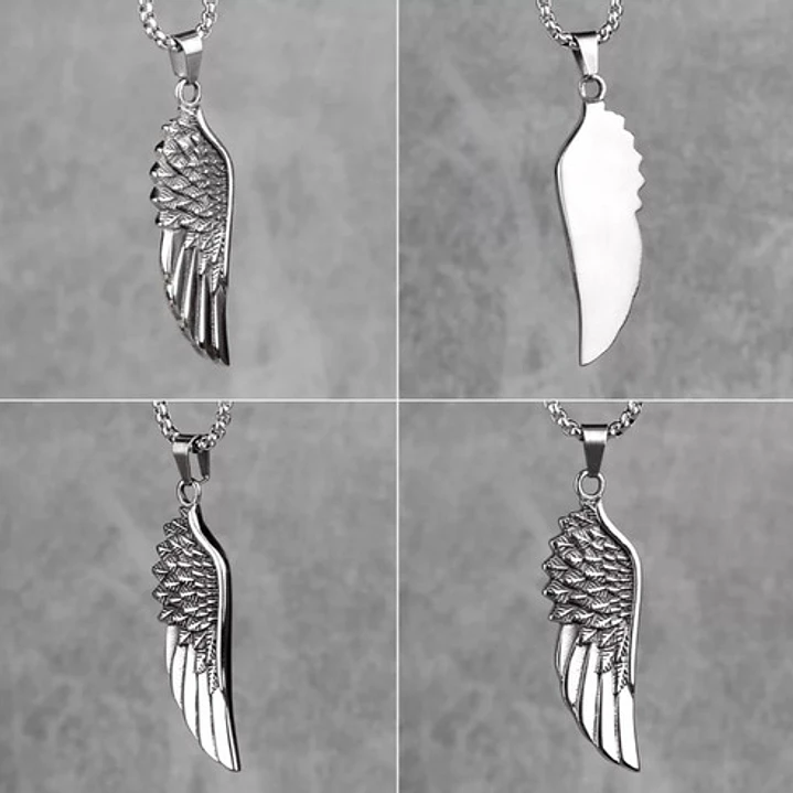 Collar Ala, Acero Inoxidable Alta Calidad, Hombre 6