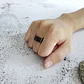 Anillo Plain Black, Acero Inoxidable, Unisex - Miniatura 2