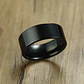 Anillo Plain Black, Acero Inoxidable, Unisex - Miniatura 4