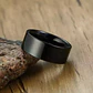 Anillo Plain Black, Acero Inoxidable, Unisex - Miniatura 5