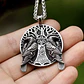 Collar Vikingo Cuervos De Odín, Acero Inoxidable, Unisex - Miniatura 5