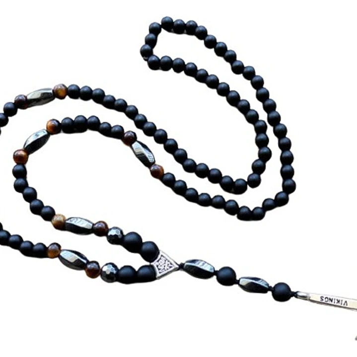 Collar Piedras Naturales Ancla Vikinga, Hombre 1