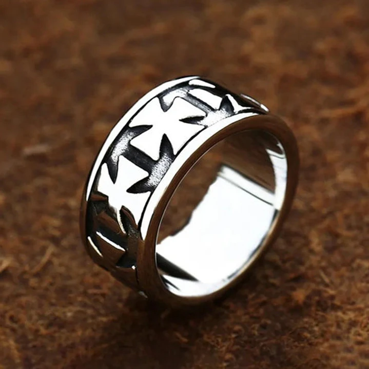 Anillo Crosses, Acero Inoxidable, Unisex 2