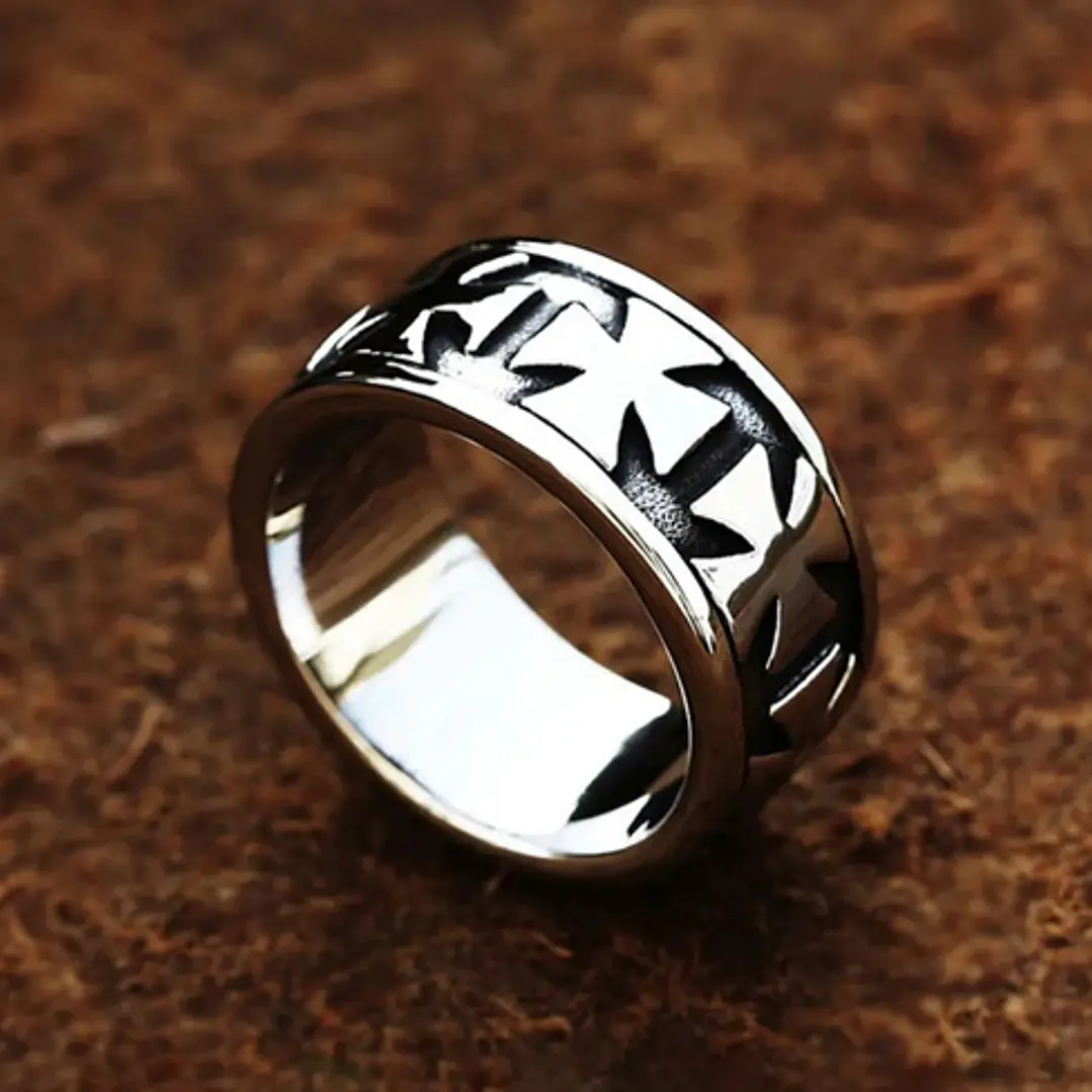 Anillo Crosses, Acero Inoxidable, Unisex 3