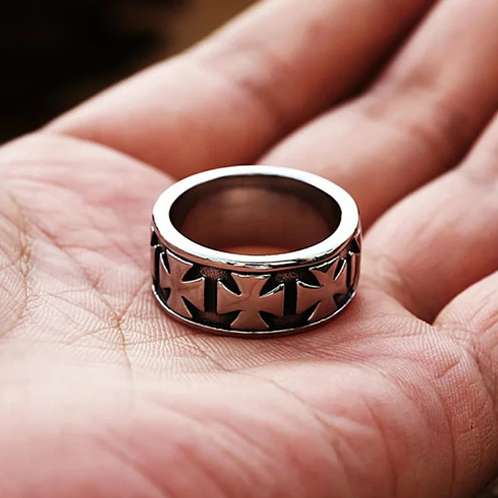 Anillo Crosses, Acero Inoxidable, Unisex 4