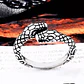 Anillo Serpiente Dos Cabezas, Acero Inoxidable, Unisex - Miniatura 2