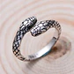 Anillo Serpiente Dos Cabezas, Acero Inoxidable, Unisex - Miniatura 3