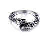 Anillo Serpiente Dos Cabezas, Acero Inoxidable, Unisex - Miniatura 4