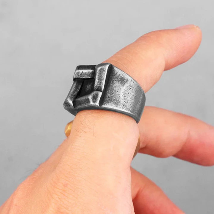Anillo Vikingo Björn, Estilo Vintage, Acero Inoxidable 2