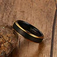 Anillo Black And Gold, Tungsteno, Unisex - Miniatura 3