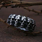 Anillo Cráneos, Acero Inoxidable, Hombre - Miniatura 4