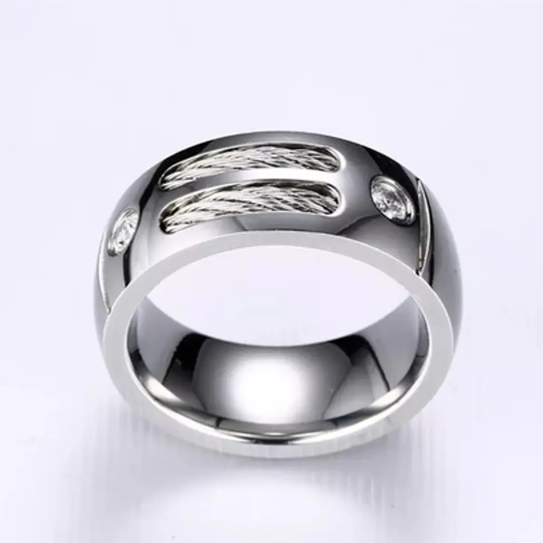 Anillo Classic Barcelona, Acero Inoxidable, Hombre 3