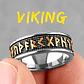 Anillo Vikingo Runas Unisex, Acero Inoxidable - Miniatura 3
