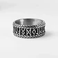 Anillo Vikingo Lagertha Runas, Acero Inoxidable, Unisex - Miniatura 4