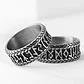 Anillo Vikingo Lagertha Runas, Acero Inoxidable, Unisex - Miniatura 5