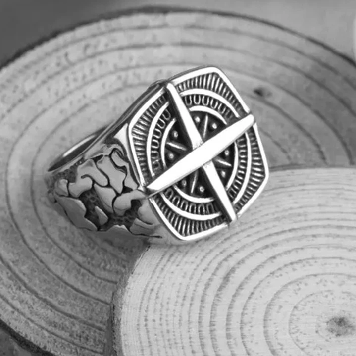 Anillo Compass, Acero Inoxidable, Hombre 4