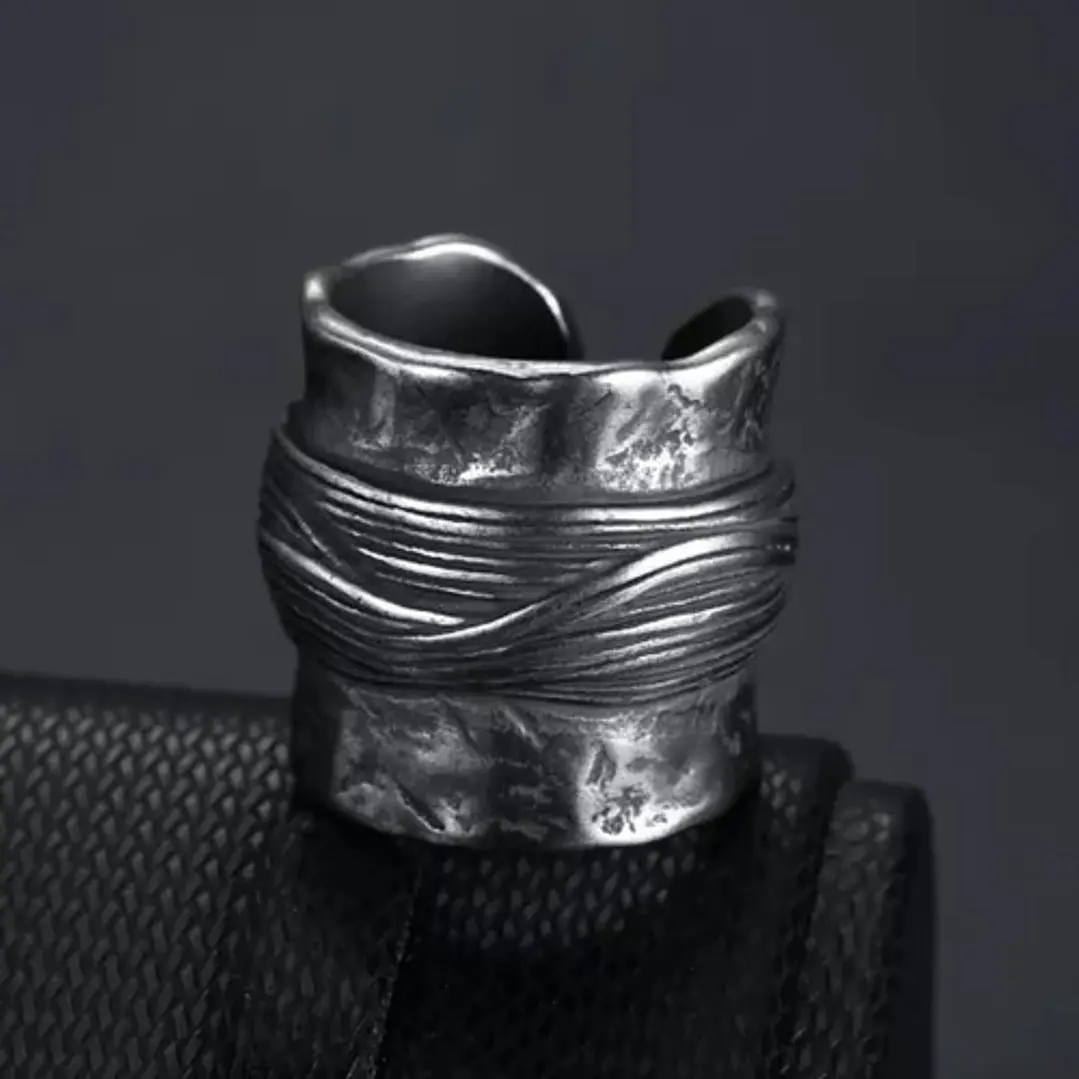 Anillo Vikingo Nudo Ragnar, Estilo Vintage, Acero Inoxidable 3