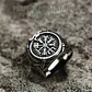 Anillo Vikingo Runa Vegvísir, Acero Inoxidable, Hombre - Miniatura 5