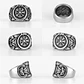 Anillo Vikingo Runa Vegvísir, Acero Inoxidable, Hombre - Miniatura 7