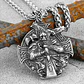 Collar Vikingo Odín Y Cuervo, Acero Inoxidable, Hombre - Miniatura 4