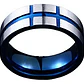 Anillo Blue Lines, Acero Inoxidable, Para Hombre - Miniatura 1
