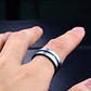 Anillo Blue Lines, Acero Inoxidable, Para Hombre - Miniatura 2