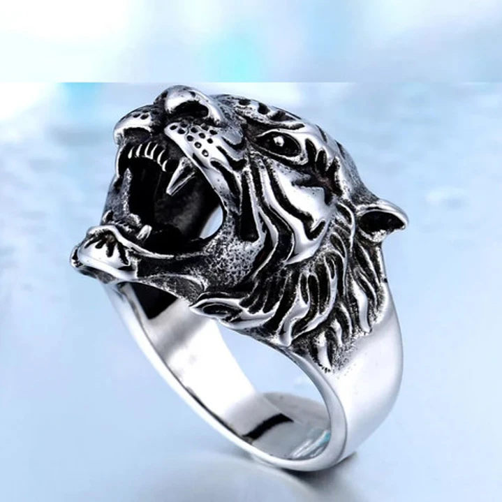 Anillo Tiger, Acero Inoxidable, Hombre 3