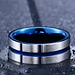 Anillo Blue Lines, Acero Inoxidable, Para Hombre - Miniatura 4