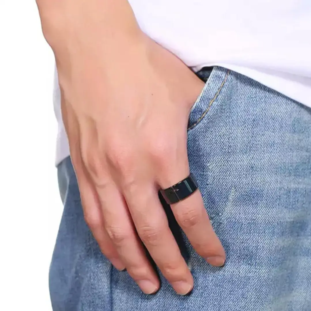 Anillo Black Cross, Acero Inoxidable, Para Hombre 3