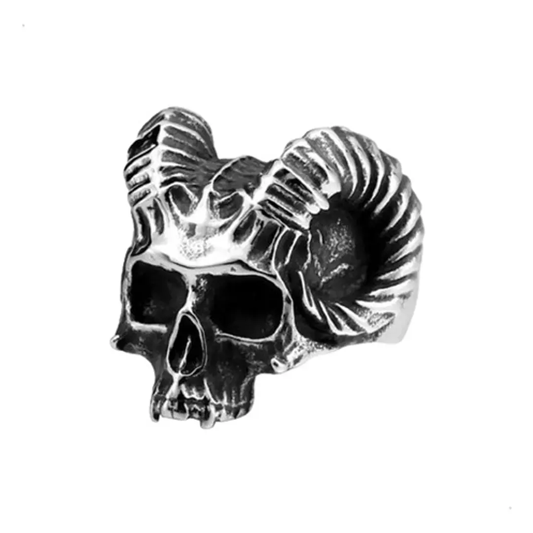 Anillo Hell Skull, Acero Inoxidable, Unisex 6