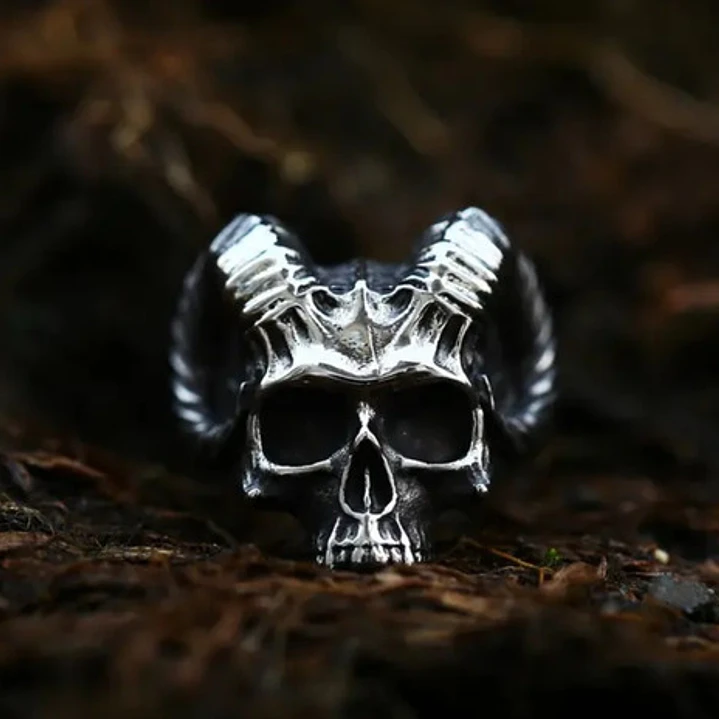 Anillo Hell Skull, Acero Inoxidable, Unisex 7
